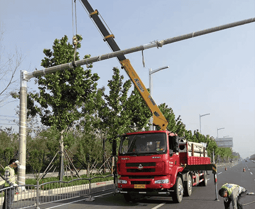 桥西道路监控杆安装